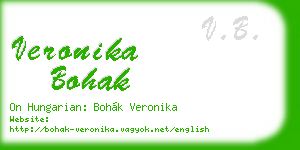 veronika bohak business card